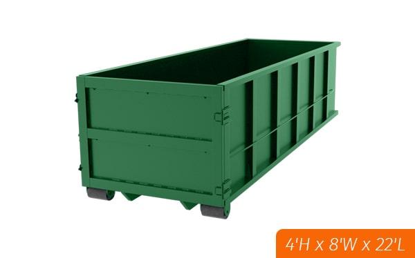 the weight limit for 20-yard dumpsters is usually between 2 and 3 tons